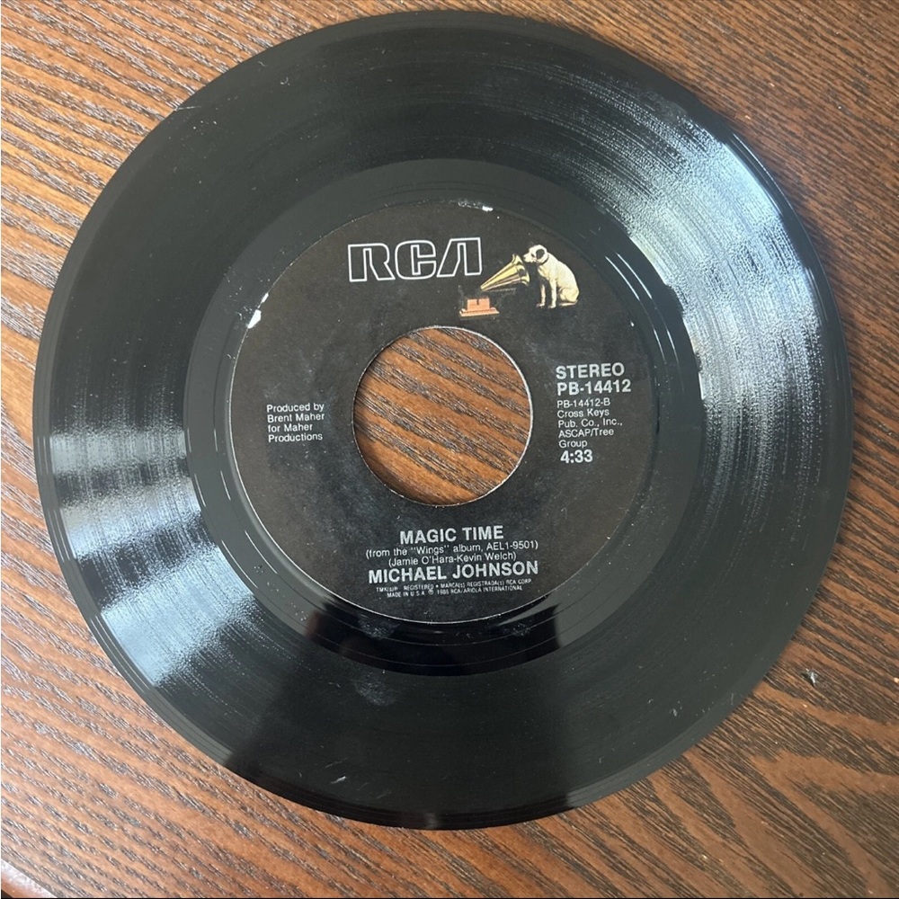 Michael Johnson Magic Time- RCA Vinyl Record